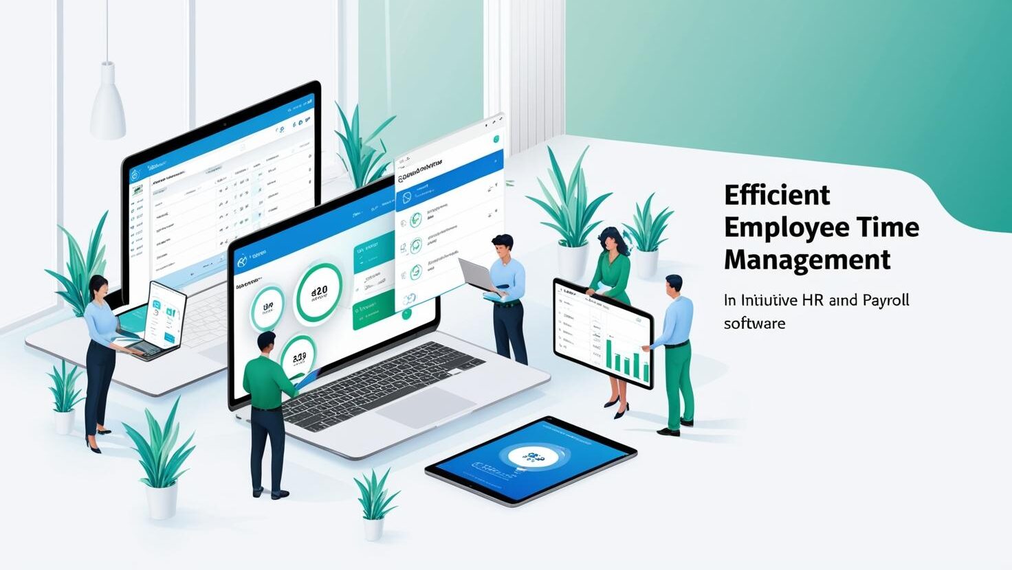 mployee time management with HR & Payroll software โปรแกรมเข้าออกงาน รองรับ