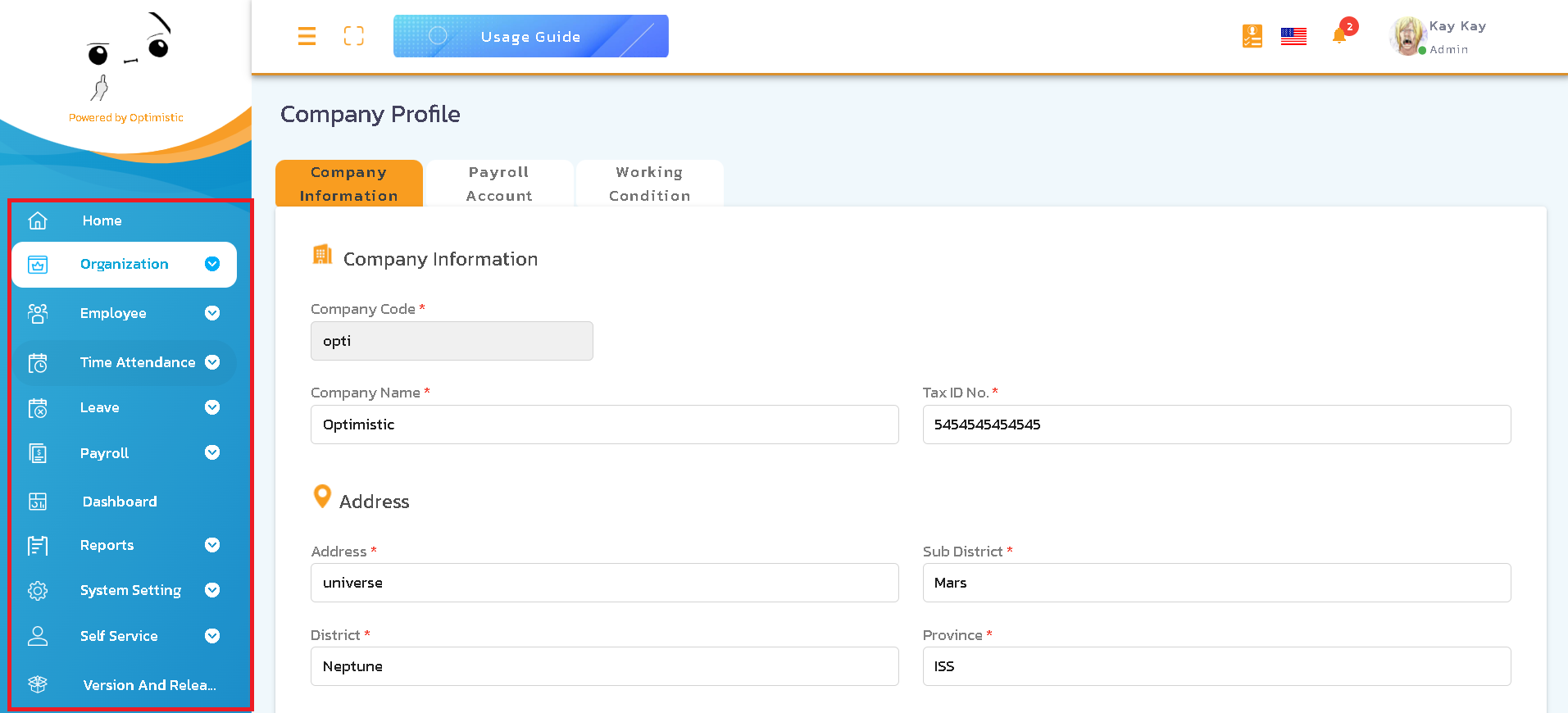 แดชบอร์ดเวิร์กโฟลว์ HR